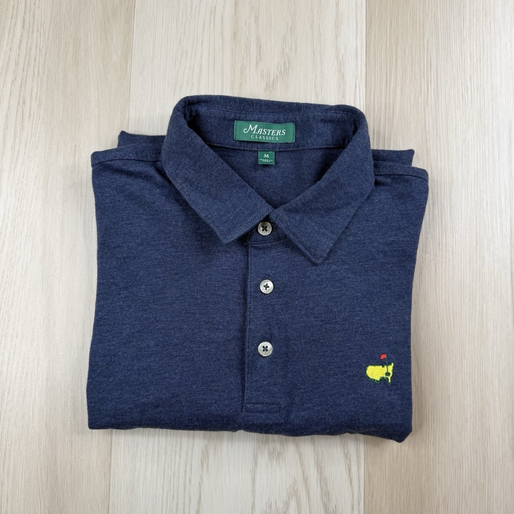 Masters Navy Blue Polo with Yellow Embroidered Logo